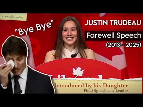 Canada PM Justin Trudeau - Last Speech as Leader (2013 - 2025) 🇨🇦