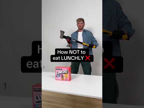 How NOT to eat Lunchly ❌ #drinkprime #primehydrationdrink #lunchly #ksi #loganpaul #viral #shorts