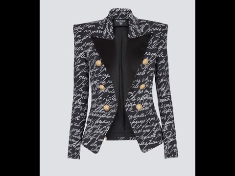 Balmain 6-Button Jacket with "Love Letter" Print: The Ultimate Fashion Statement for 2025! #Fashions