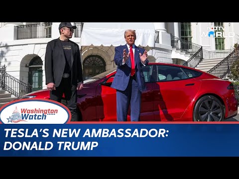 Drill Baby Drill Advocate Trump Buys A Tesla | Trump Backs Musk's Tesla Amid Plunging Sales