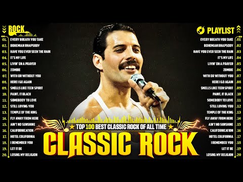 Classic Rock Playlist 70s And 80s 🔥 Queen, Led Zeppelin, Aerosmith, ACDC, U2, The Beatles