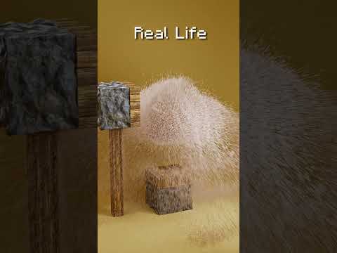 Minecraft vs Real Life 3D Simulations 🔥🔥🔥