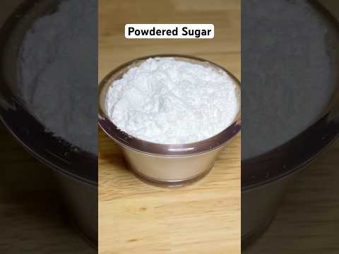 Homemade powdered sugar is so simple to make! #shorts #powderedsugar #homemade #easyrecipe