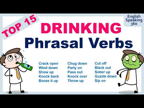 15 DRINKING Phrasal Verbs in English to sound like a NATIVE SPEAKER!