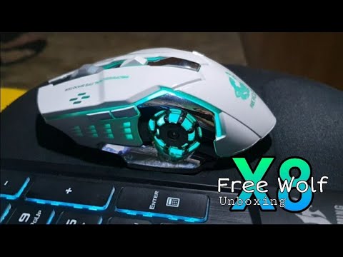 Free wolf X8 Wireless Gaming Mouse RGB Back-Light from Lazada