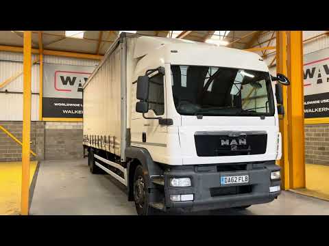 New In Stocklist For Sale: MAN TGM 18.250, EURO 5 4X2 CURTAINSIDER – 2013 – DA62 FLB