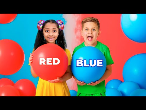 Girls vs Boys - Red vs Blue Challenge