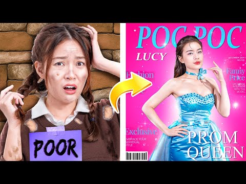 Rich Girl Vs Poor Girl At Pool Party! Poor Student Become School Queen