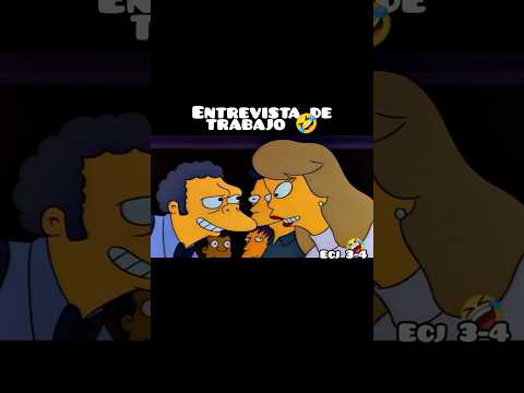 Una Entrevista de Trabajo 🤣 #thesimpsons #funny #humor #shorts #shortsfeed #shortsviral