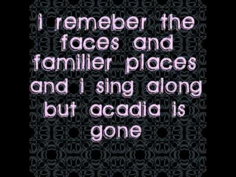 acadia by marianas trench with lyrics