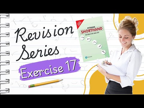 Pitman English Shorthand : Exercise - 17 "REVISION SERIES" Avoid Common Shorthand Mistakes