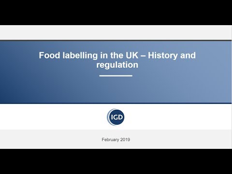 History of UK labelling