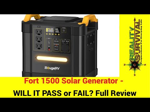 Solar Generator Review - BougeRV Fort 1500