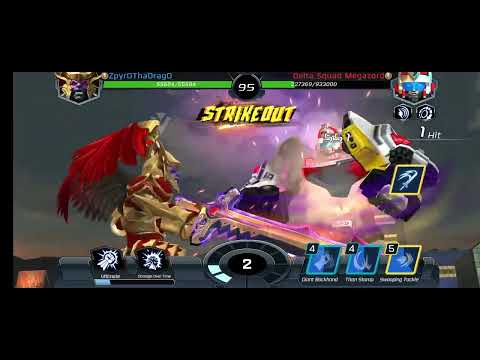 Playing Power Rangers Legacy Wars - A.I. battle 2 (MegaZord battle)